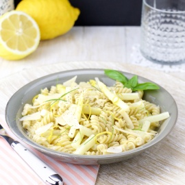 creamy pasta white asparagus