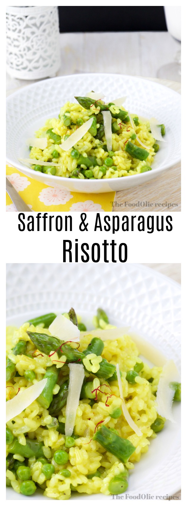 asparagus saffron risotto rice